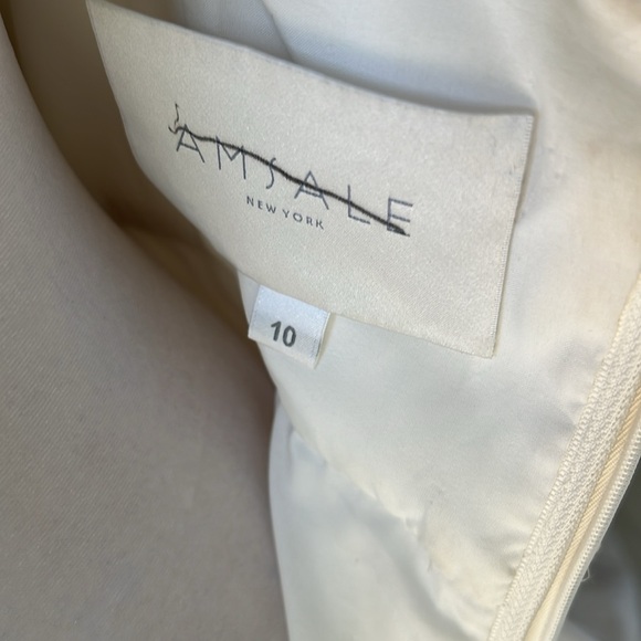Amsale Bleecker Wedding Gown Store Floor Sample Ivory Size 10 - Picture 9 of 16